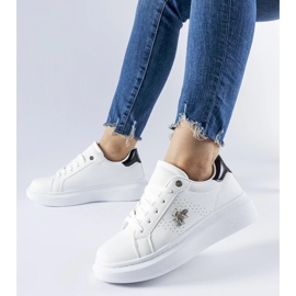 D/GMR Baskets blanches avec application Fairfax en zircon 3