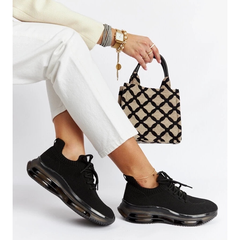 D/GMR Baskets plateforme noires Goe JJ2N4080 1