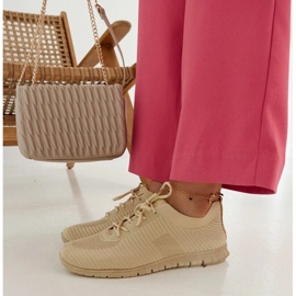 D/GMR Baskets en tissu beige par Erminio 3