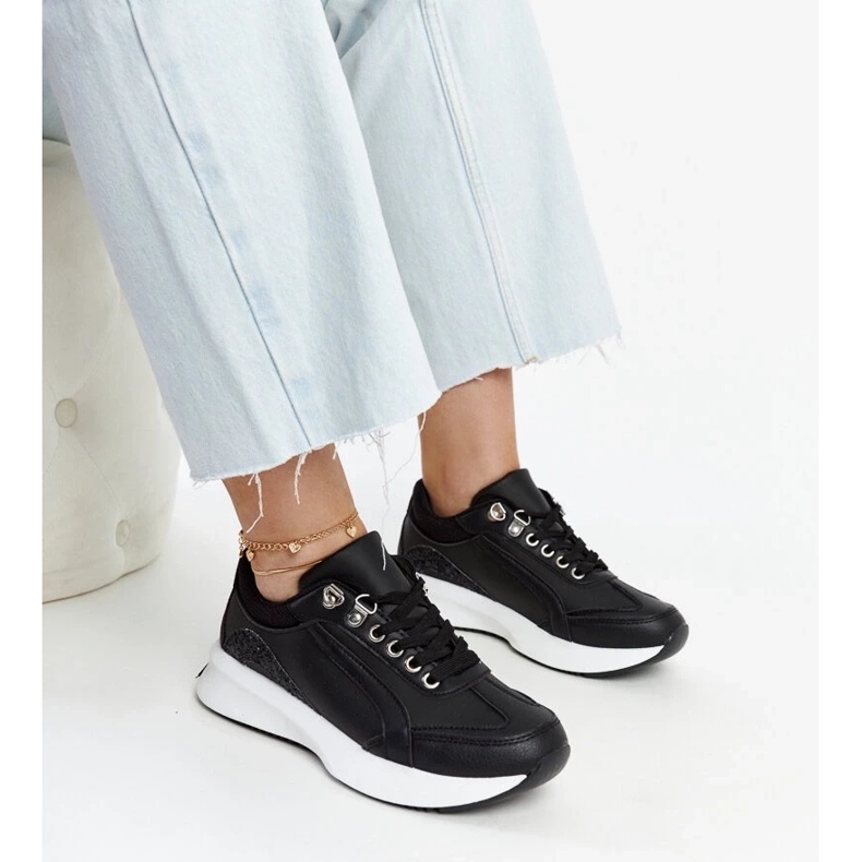 D/GMR Baskets à plateforme Taima noires le noir 2