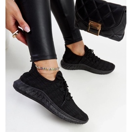 D/GMR Baskets Milena en tissu noir le noir 2
