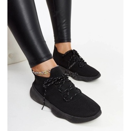 D/GMR Baskets de sport noires Roshni le noir 1