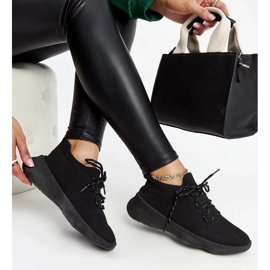 D/GMR Baskets de sport noires Roshni le noir 2