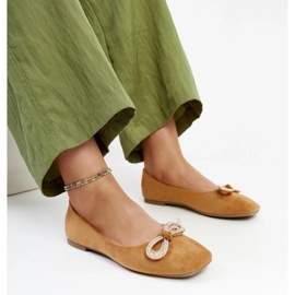 D/GMR Ballerines marron à nœud par Gaillou 1