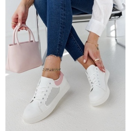 D/GMR Baskets Semhar blancs et roses blancs et roses 1