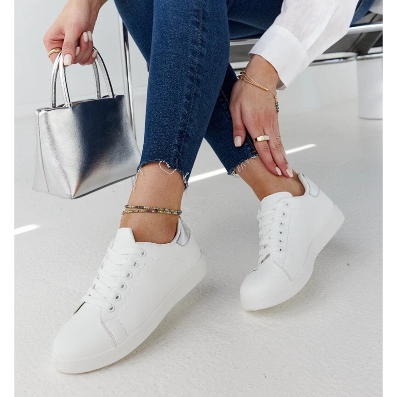 D/GMR Baskets à plateforme blanches par Hagosa 1