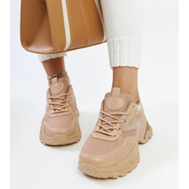 D/GMR Baskets à plateforme marron ornées de zircons Maras brun 2 D/GMR Baskets à plateforme marron ornées de zircons Maras brun 2