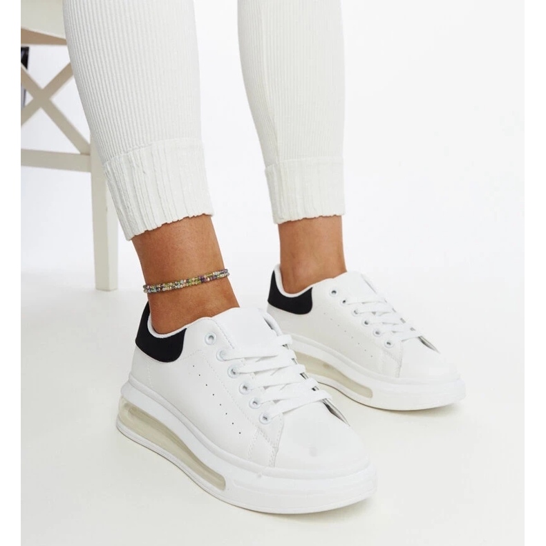 D/GMR Baskets blanches à semelle haute Zrina 2