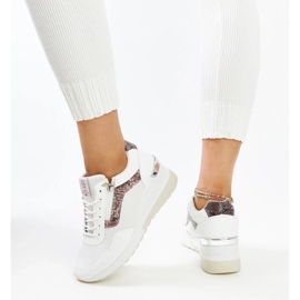 Baskets compensées blanches pour femmes de Cross Jeans 4