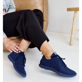 Baskets de sport Shukornia bleu marine 1