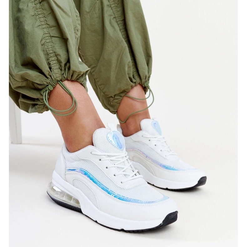 Baskets blanches avec hologramme Jelek 1
