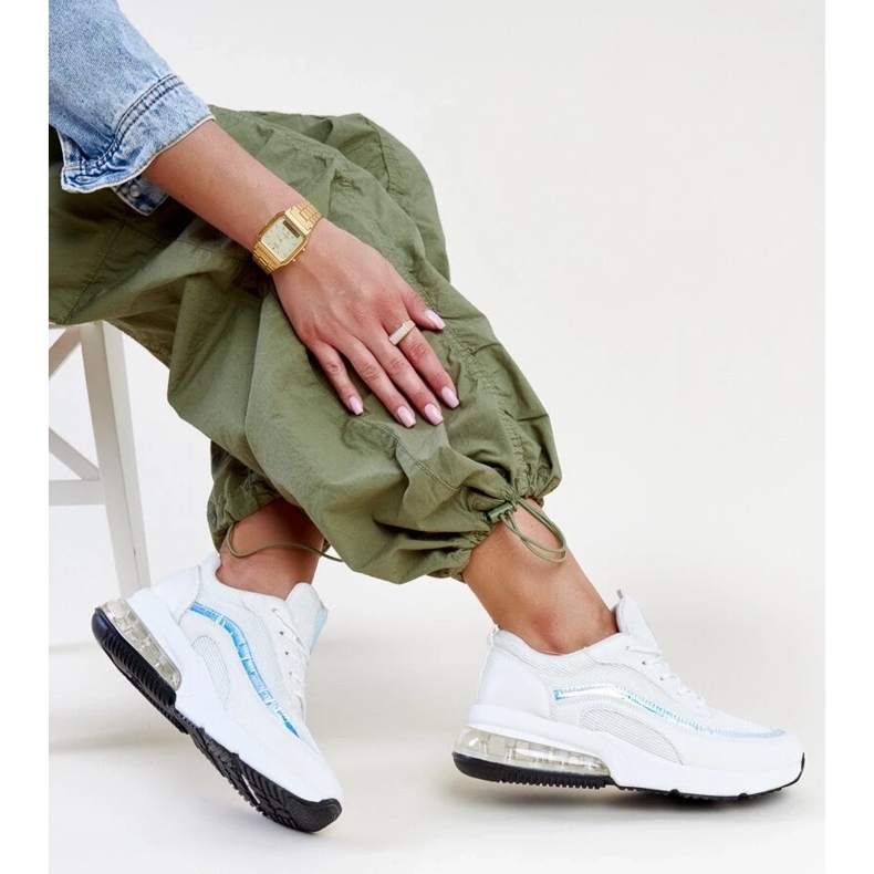 Baskets blanches avec hologramme Jelek 2