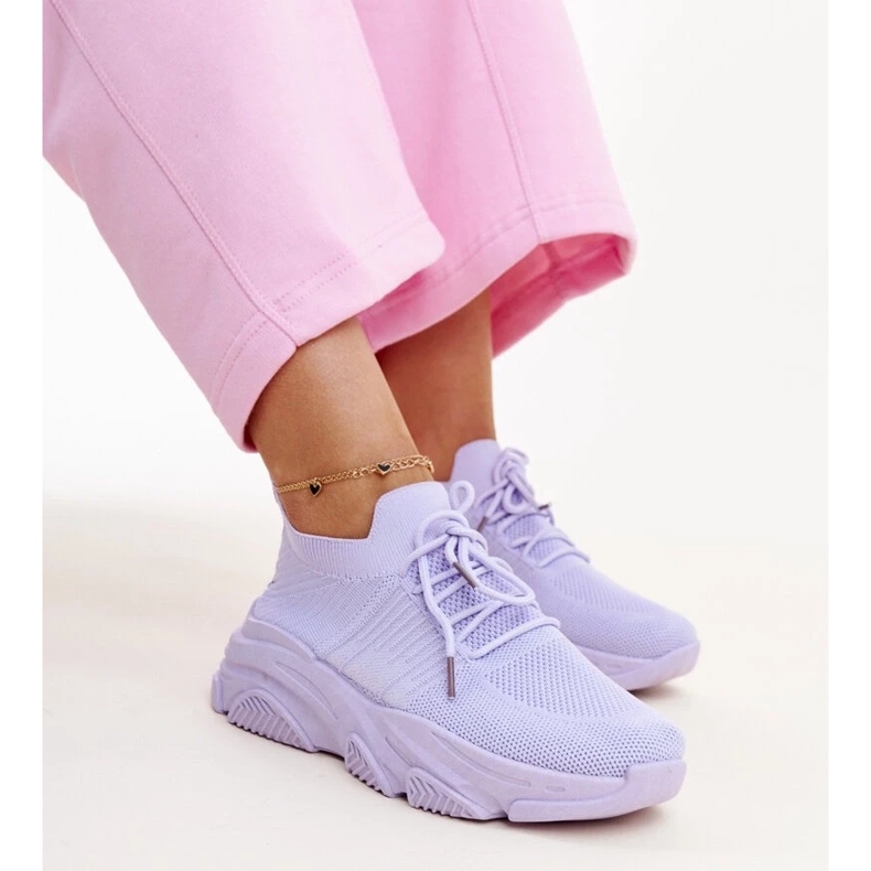 Baskets violettes à semelle massive Kassi 1