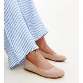 Ballerines beiges en éco-daim Jala 2