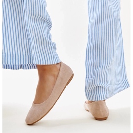 Ballerines beiges en éco-daim Jala 7