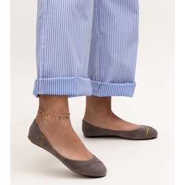 Ballerines classiques Dorris grises 3