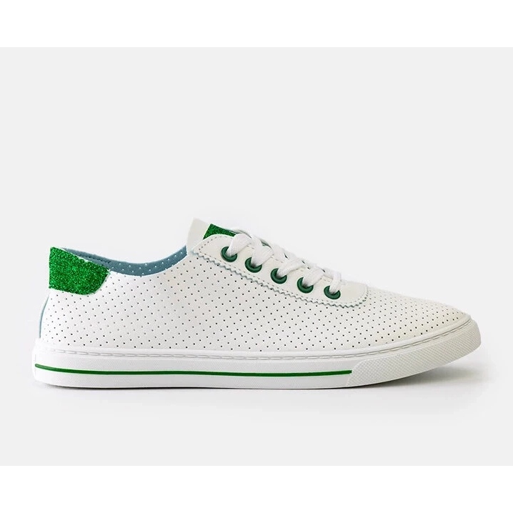 Baskets perforées blanches pour femmes baskets en dentelle 1