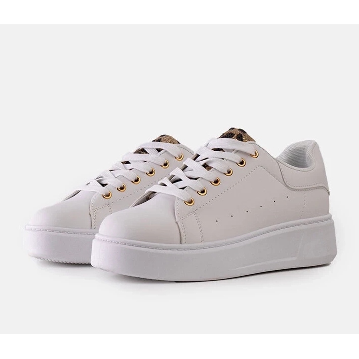 D/CEO Baskets blanches avec décoration Asmait accrocheuse 1