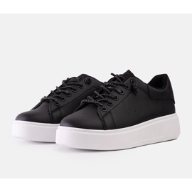 D/CEO Baskets noires avec décoration Asmait accrocheuse le noir 3