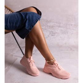 D/CEO Baskets en tissu rose par Madi 2