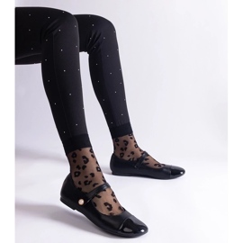 D/CEO Ballerines noires à bout verni, fermées par velcro Jaurès le noir 2