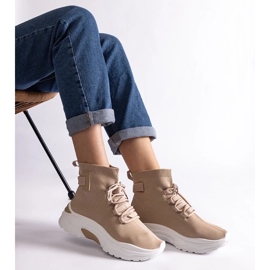 D/CEO Baskets beiges à tige élastique par Arredon 2