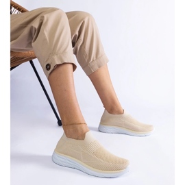 D/CEO Baskets de sport à enfiler Aquilina beiges 1 D/CEO Baskets de sport à enfiler Aquilina beiges 1