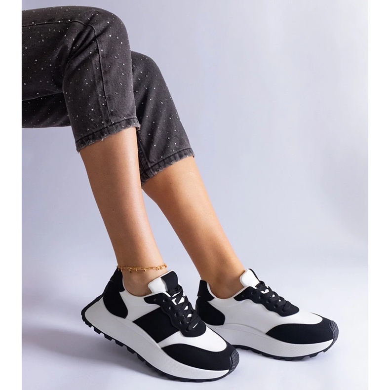 D/CEO Baskets à plateforme Cremorna noires 2