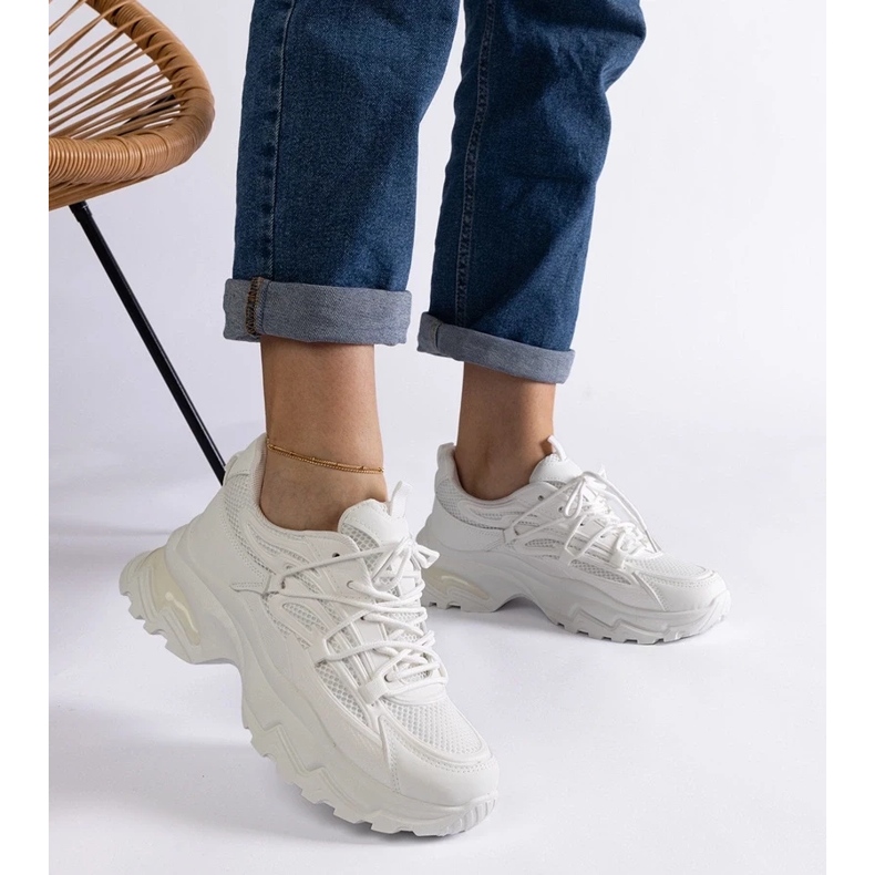 D/CEO Baskets de sport blanches à semelle massive Roxana 2