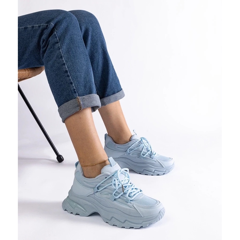 D/CEO Baskets de sport bleues à semelle massive Roxana 1