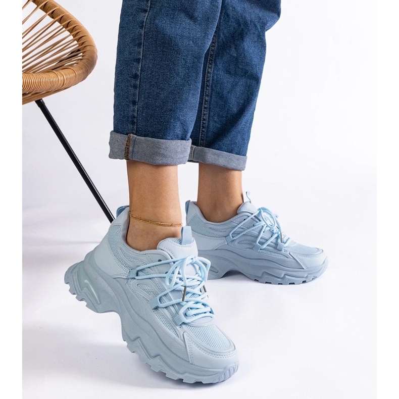 D/CEO Baskets de sport bleues à semelle massive Roxana 2