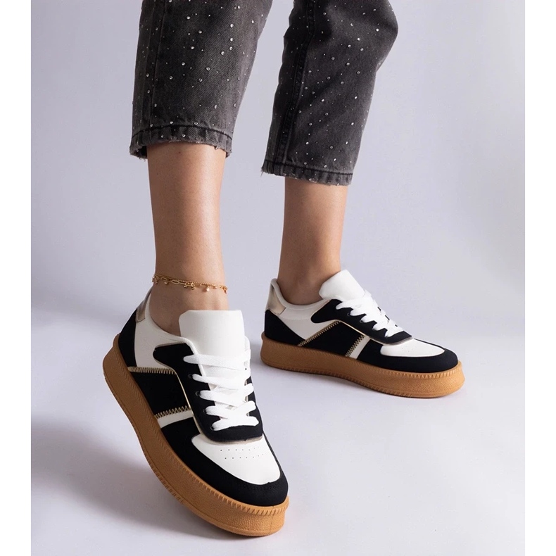 D/CEO Baskets noires à lacets avec plateforme Felicita 2