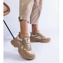 D/CEO Baskets à plateforme marron avec cœur Martinez brun 2