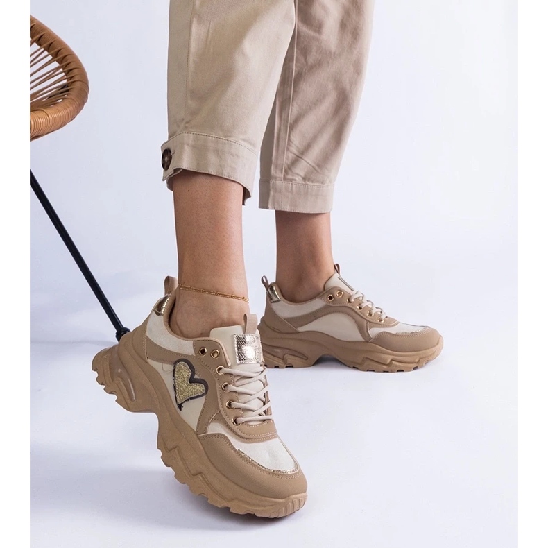 D/CEO Baskets à plateforme marron avec cœur Martinez brun 2