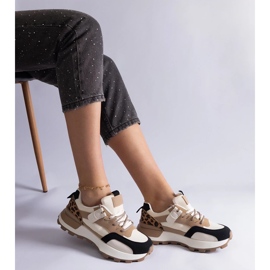 D/CEO Baskets beiges ornées d'un motif animalier Soria 2 D/CEO Baskets beiges ornées d'un motif animalier Soria 2