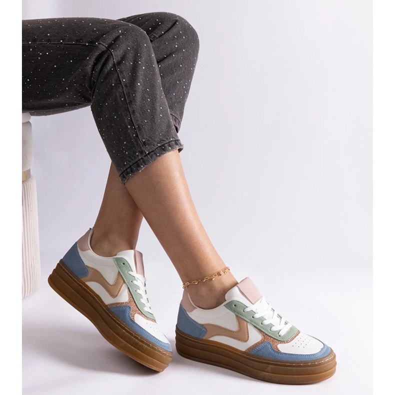 D/CEO Baskets bleues à semelle en caoutchouc Quica 2