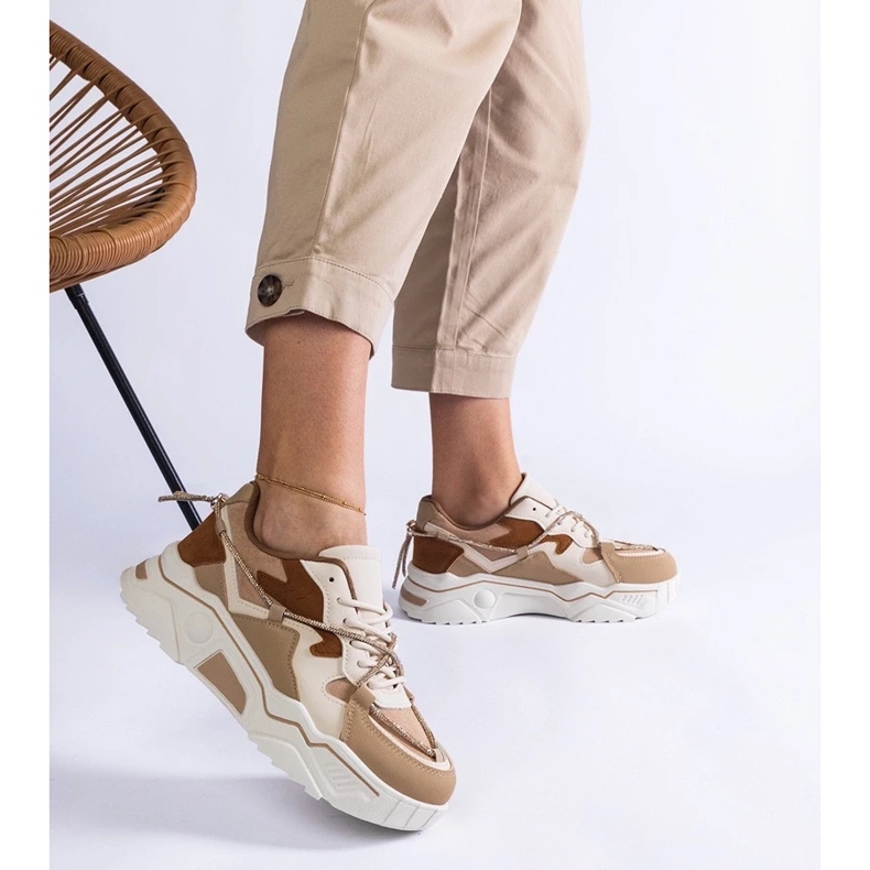 D/CEO Baskets marron ornées d'un cordon Valdez en zircon brun 2 D/CEO Baskets marron ornées d'un cordon Valdez en zircon brun 2