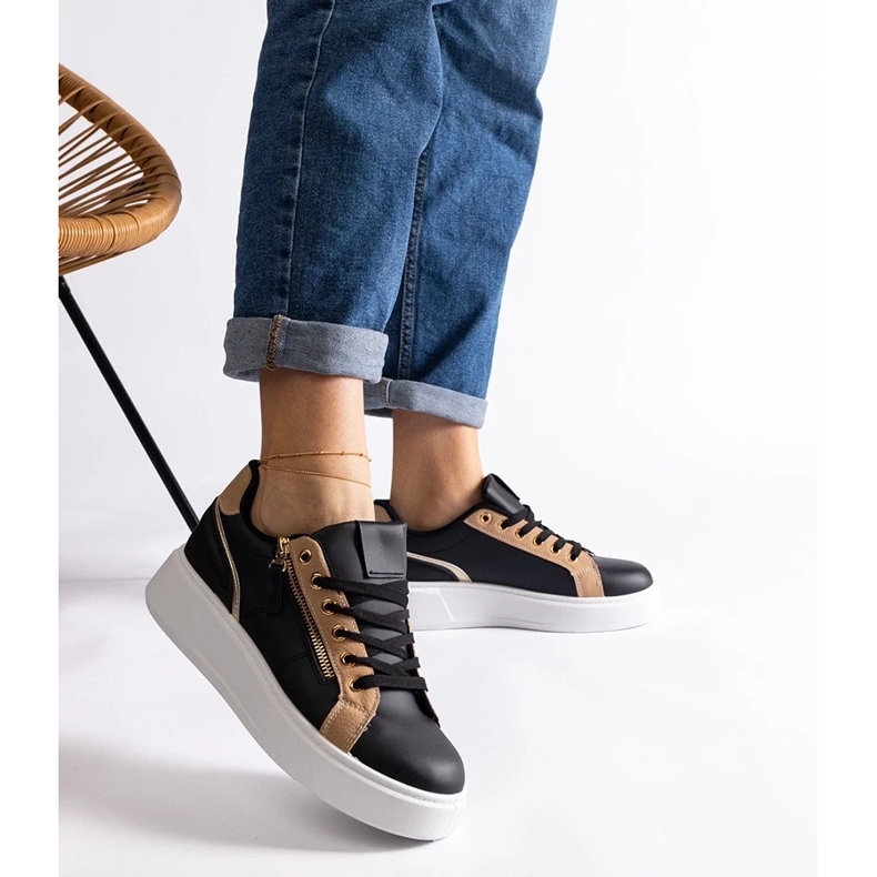 D/CEO Baskets de sport femme Benedetta noires le noir 2 D/CEO Baskets de sport femme Benedetta noires le noir 2