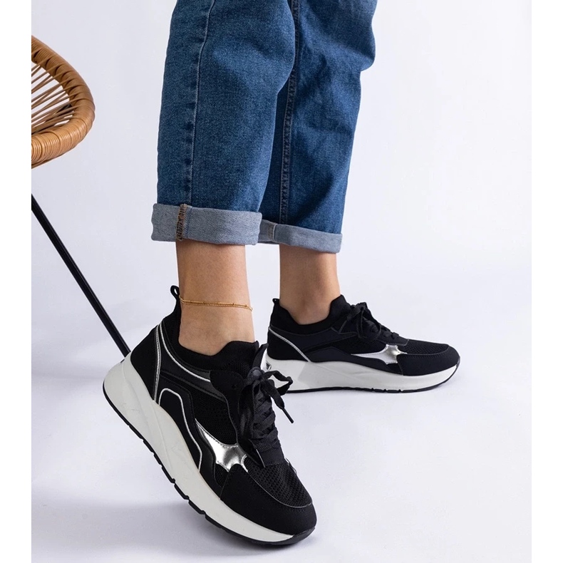 D/CEO Baskets de sport femme Elsira noires le noir 2