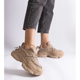 D/CEO Baskets de sport femme beige foncé Ivett 2 D/CEO Baskets de sport femme beige foncé Ivett 2