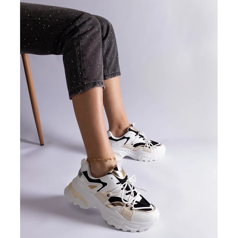 D/CEO Baskets de sport Sulamita blanches et noires 1