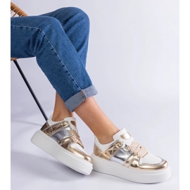 D/CEO Baskets dorées avec inserts en argent Kimberly d'or 2