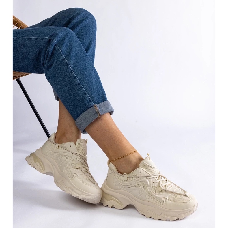 D/CEO Baskets de sport femme beiges Urena 1