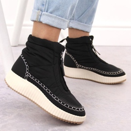 Bottes de neige pour femmes Potocki Z24-72300 noir le noir 5