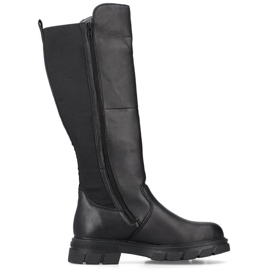 Bottes noires Rieker Z9158-00 pour femmes 1