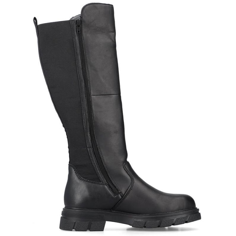 Bottes noires Rieker Z9158-00 pour femmes 1