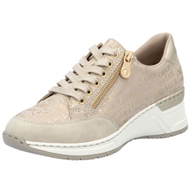 Sneakers sur un coin Rieker N4316 Zlotys d'or 2 Sneakers sur un coin Rieker N4316 Zlotys d'or 2