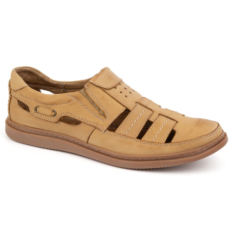 Polbut Chaussures en cuir openwork 06 pour Summer Beige 1