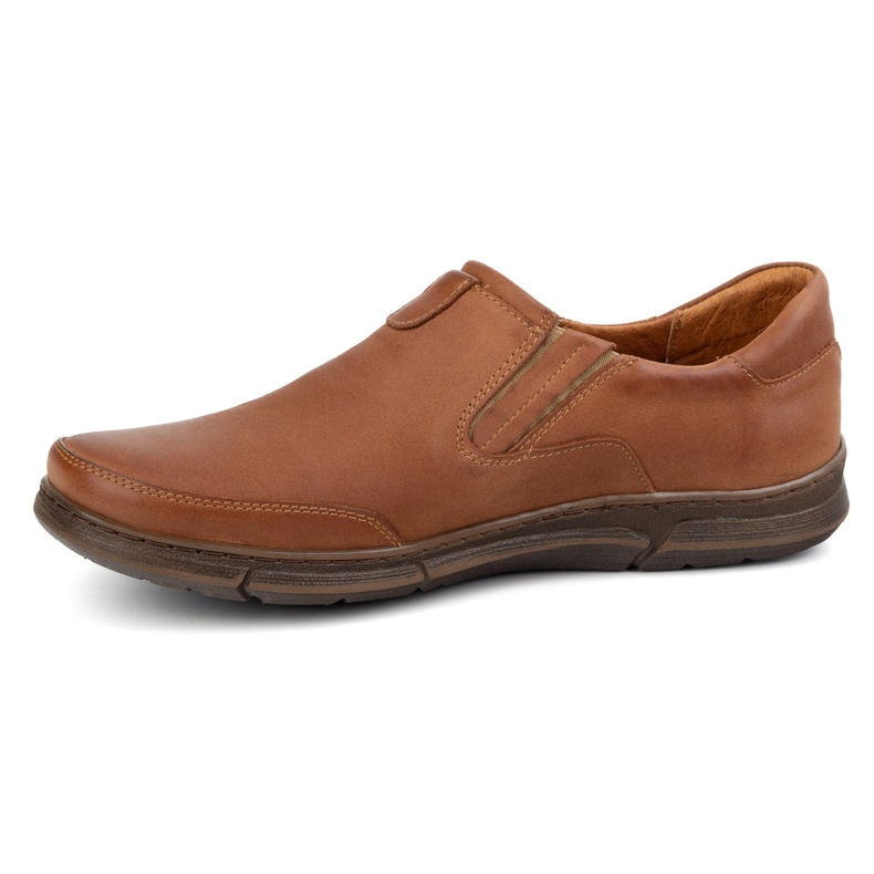 Polbut Chaussures en cuir J51 Camel brun 1