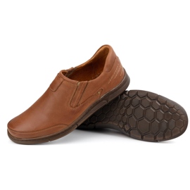 Polbut Chaussures en cuir J51 Camel brun 4